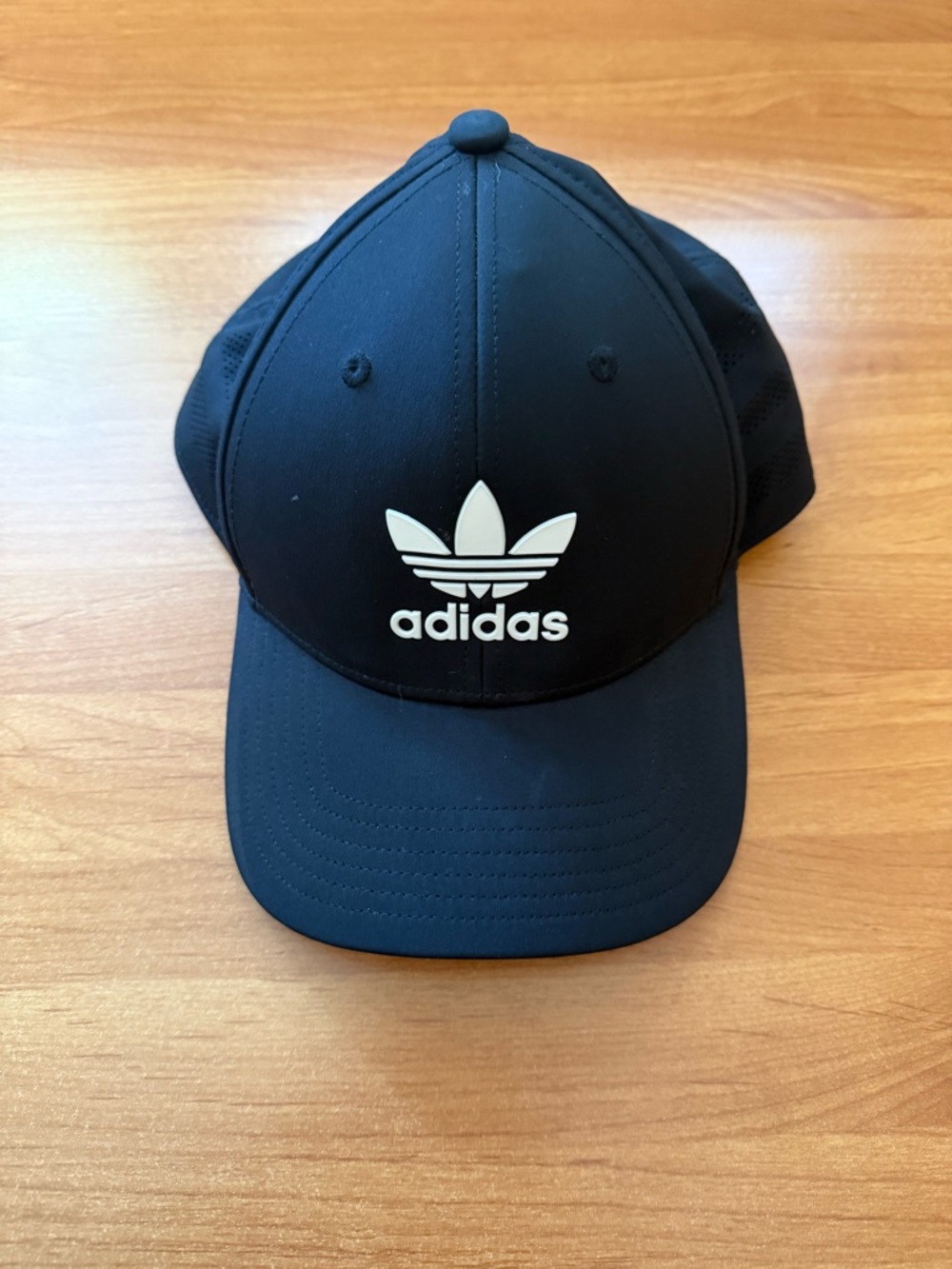adidas Black Cap with White Trefoil Logo